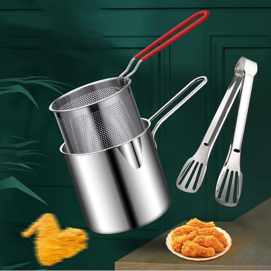 Frittiertopf,Ölsparende kleine Fritteuse im japanischen Stil - Multifunktionales Kochgeschirr zum Br