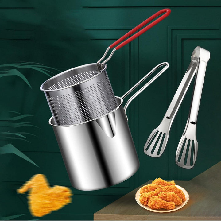Frittiertopf,Ölsparende kleine Fritteuse im japanischen Stil - Multifunktionales Kochgeschirr zum Br