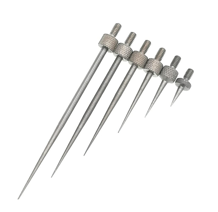 SUXING Nadel Messeinsätze für Messuhren,Messeinsatz Stahl abgerundet R 0.15 mm, Stiftlänge 7/13/22/3