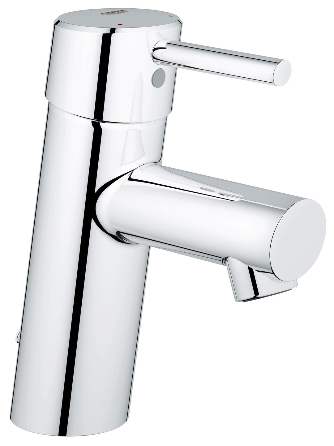 GROHE Concetto Einhand-Waschtischbatterie, mit Kette, reduzierter Wasserverbrauch 3220610E, Silber