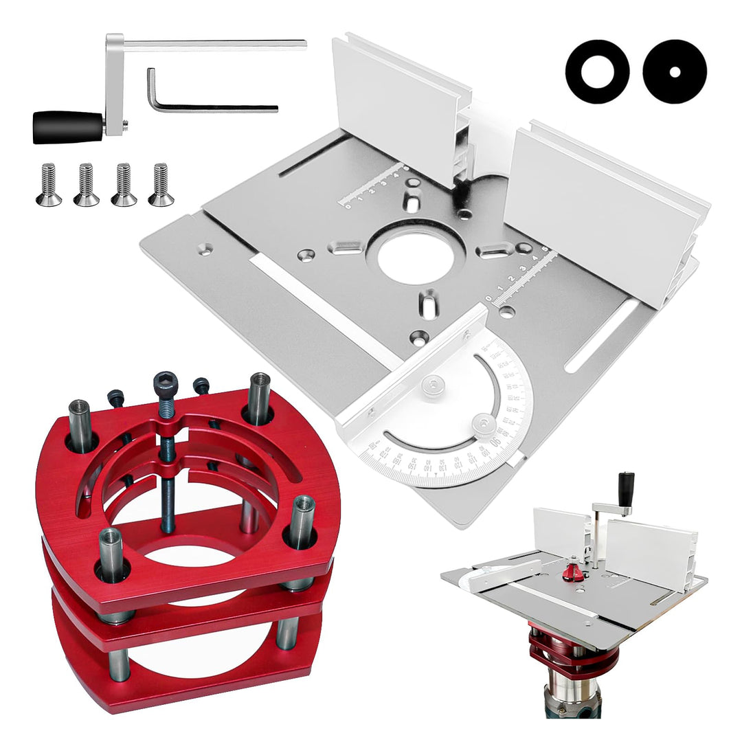 Frästisch für Oberfräse Einlegeplatte Set, OberfräSentisch und Tischfräsmaschine, Router Table, Plan