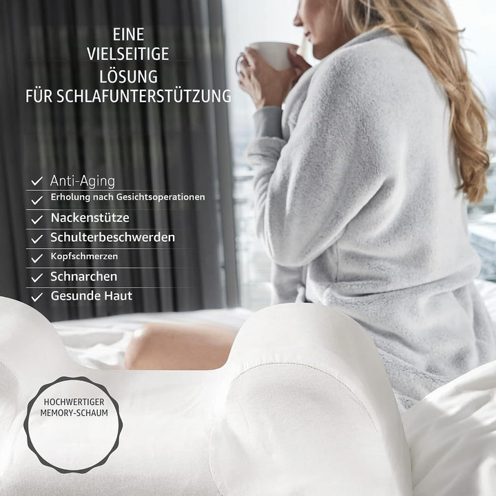 YourFacePillow - Memory Foam Beauty Pillow for Anti Wrinkle, Anti Aging, Acne Treatment, Wrinkle Pre