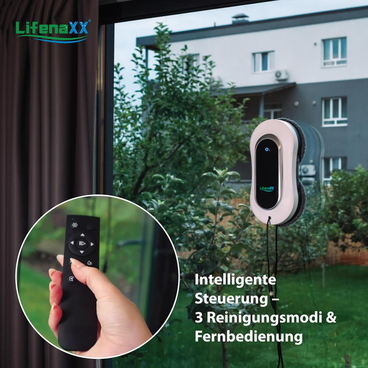 Fortschrittlicher Fensterreinigungsroboter LX-055, elektrischer Fensterreiniger mit 2 Sprühdüsen, ho