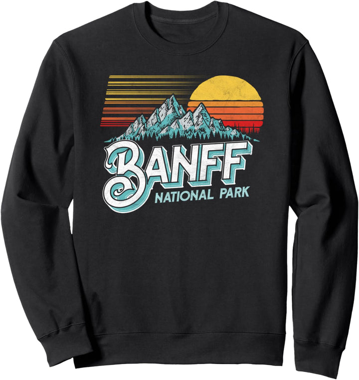 Banff National Park Alberta Canada Vintage Graphic Sweatshirt