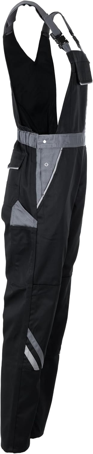 Planam Highline Damen Latzhose, viele Farben, alle Grössen 48 schwarz/schiefer/zink, 48 schwarz/schi