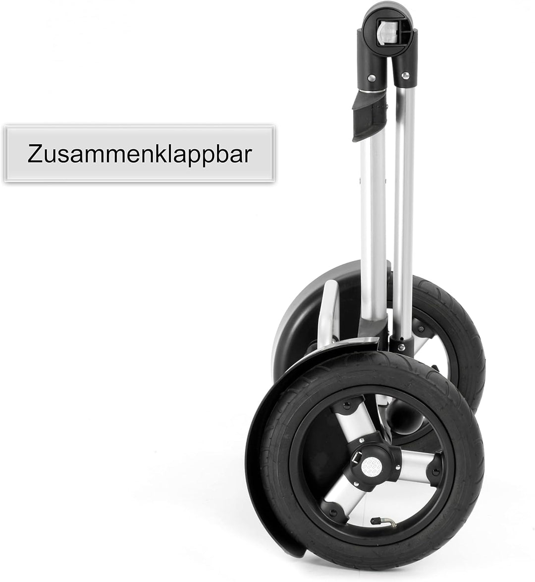 Andersen Shopper Tura Alu klappbar mit Luftreifen Ø 29 cm und 74 Liter Tasche Fado 2.0 mit Kühlfach