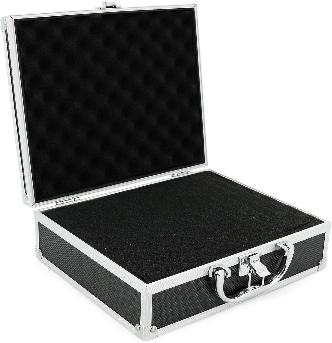 AR Carry Box® Kleine Alubox Alukoffer Aluminium Koffer Werkzeugkoffer leer 260x210x80mm Alu/Schwarz,