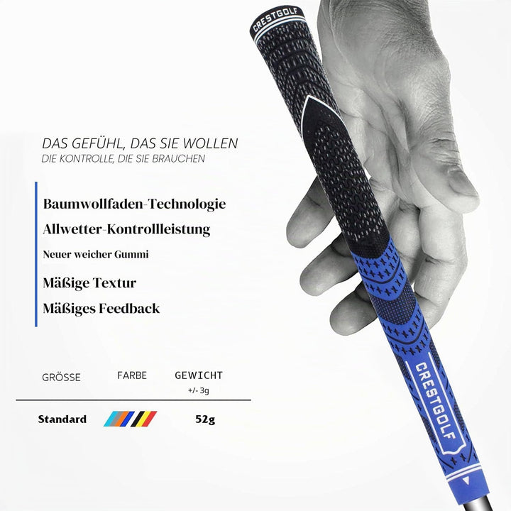 CRESTGOLF Golfgriffe Aktualisierte Multi-Compound-Golfgriffe für Golfschläger, Golf Grips Set mit 13