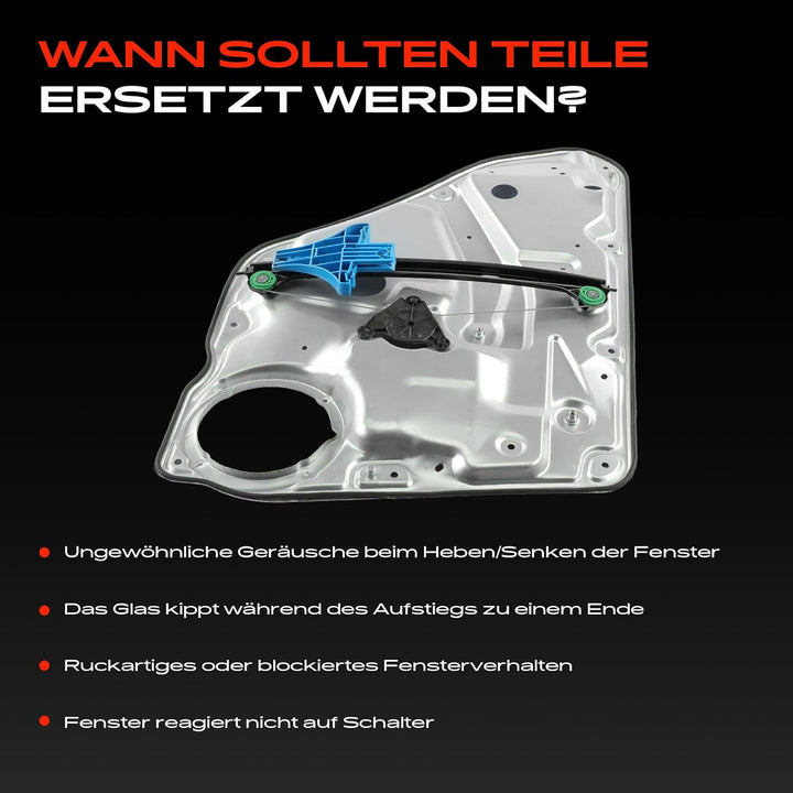 Frankberg Fensterheber Fensterhebermechanik mit Anschraubplatte onhe Elektromotor Hinten Rechts Komp