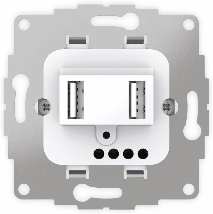 2USB chargeUp TAE USB AA Ladestation Glänzend Weiss / 12.0W / 2.4A