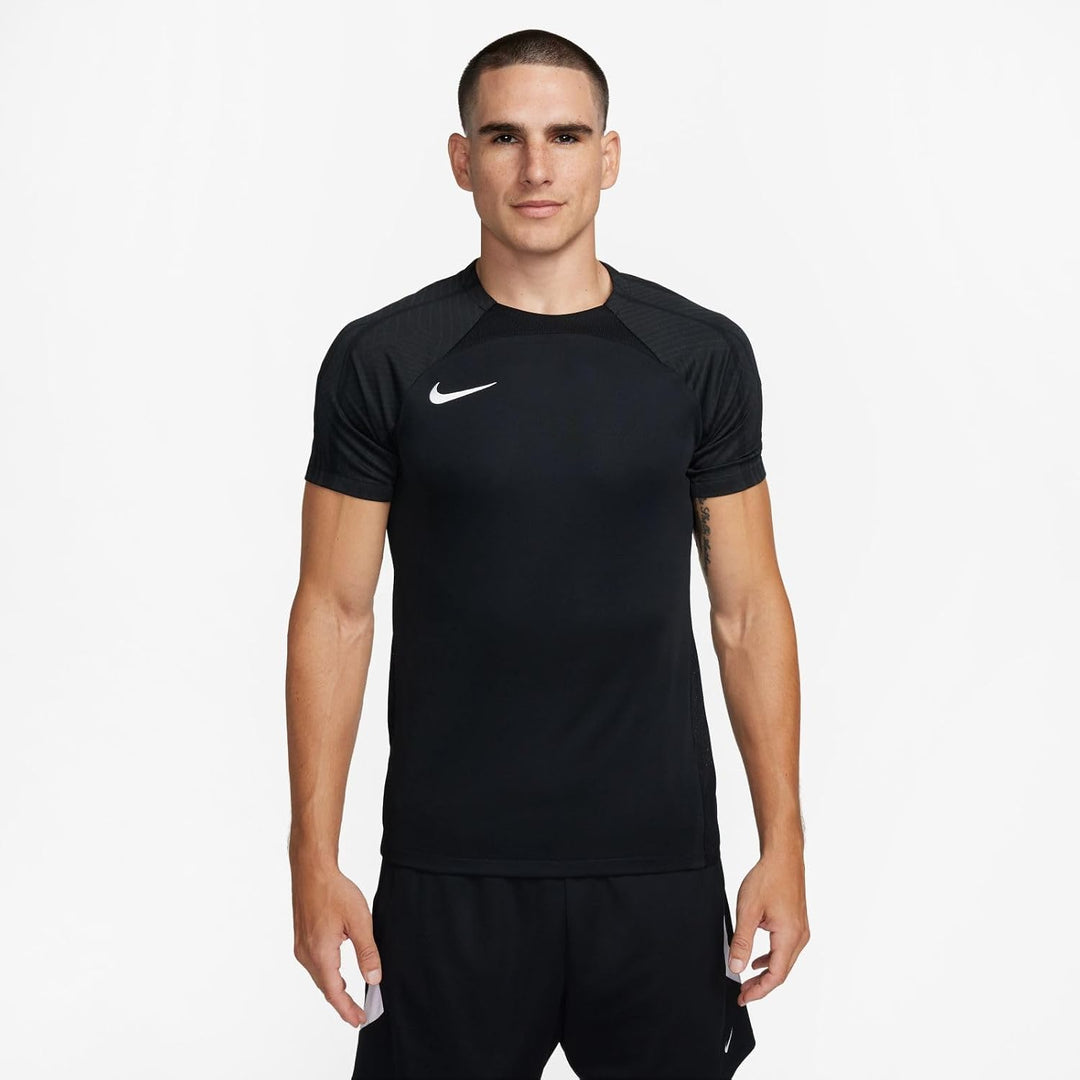Nike Herren M Nk Df Strke III JSY Ss T-Shirt M Black/Black/Black/White, M Black/Black/Black/White