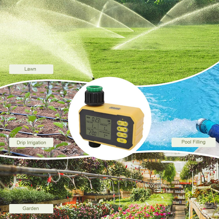 Solar Sprinkler Timer Einstellbarer Solarpanel Typ C Port Automatisch Gartenschlauch Wasser Timer mi