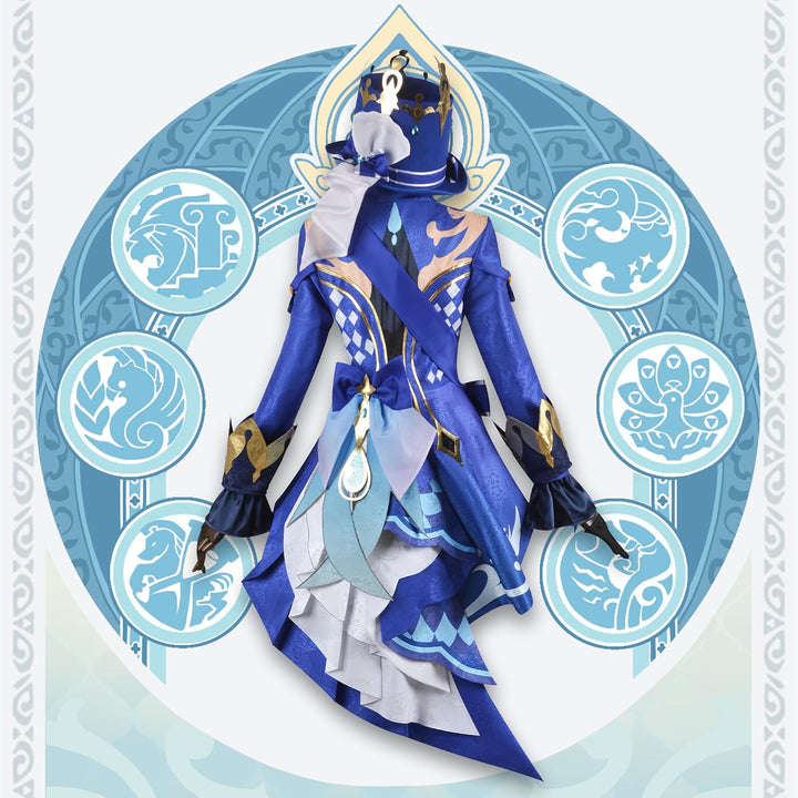 OSIAS Genshin Impact Cosplay Kostüm, verbesserte Version mit hochwertigen Stoffen, Accessoires und P