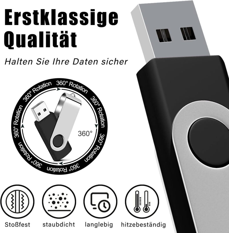 USB-Sticks 4GB 50 stück USB 2.0 Speicherstick Memory Stick Flash Drives Daten Mehrfarbig (4GB, Mehrf