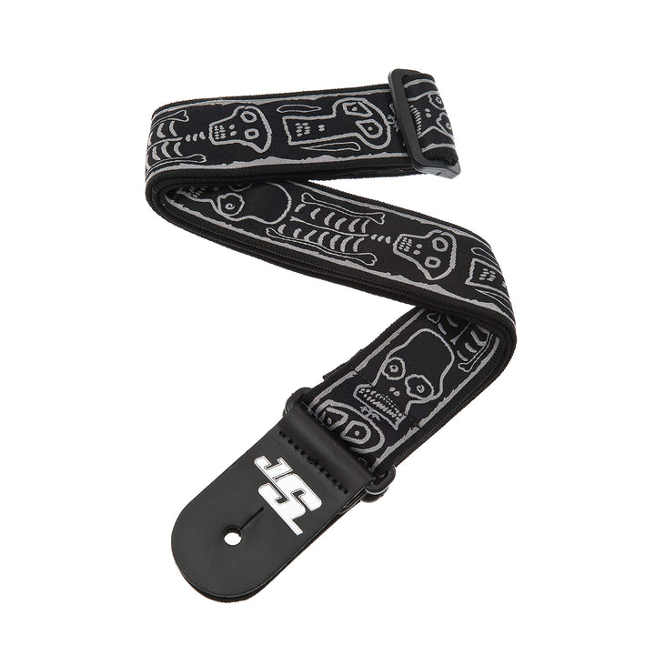 Planet Waves 50JS01 Gewebegurt Nylongewebe Joe Satriani Collection Skulls n' Bones Länge: 1520mm Bre