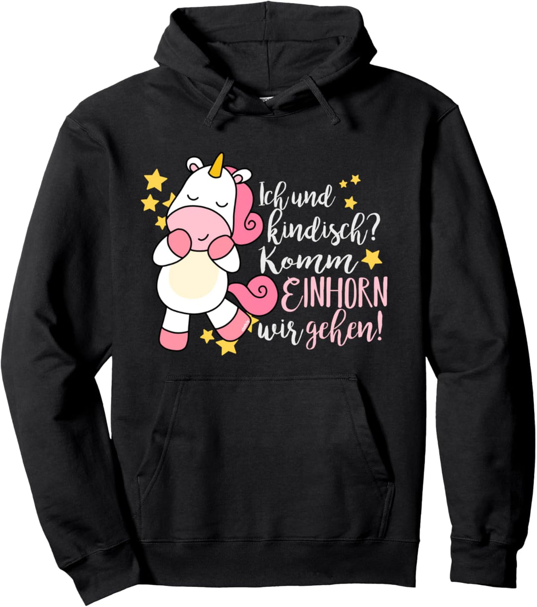 Komm Einhorn wir gehen Lustig Einhorn Unicorn Mädchen Pullover Hoodie
