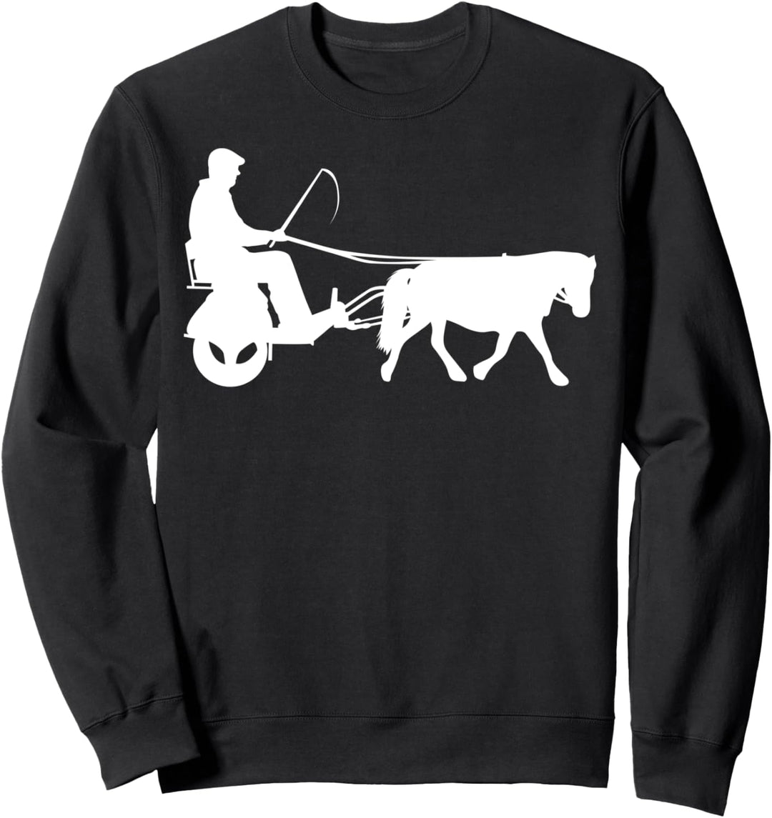 Pferdekutsche Kutsche Fahren Pony Pferde Fun Sport Fahrsport Sweatshirt