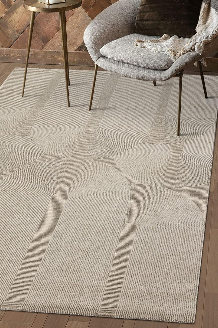 the carpet Lima nachhaltiger und umweltbewusster Designer Teppich, weich &amp; pflegeleicht, 3D-Effekt,