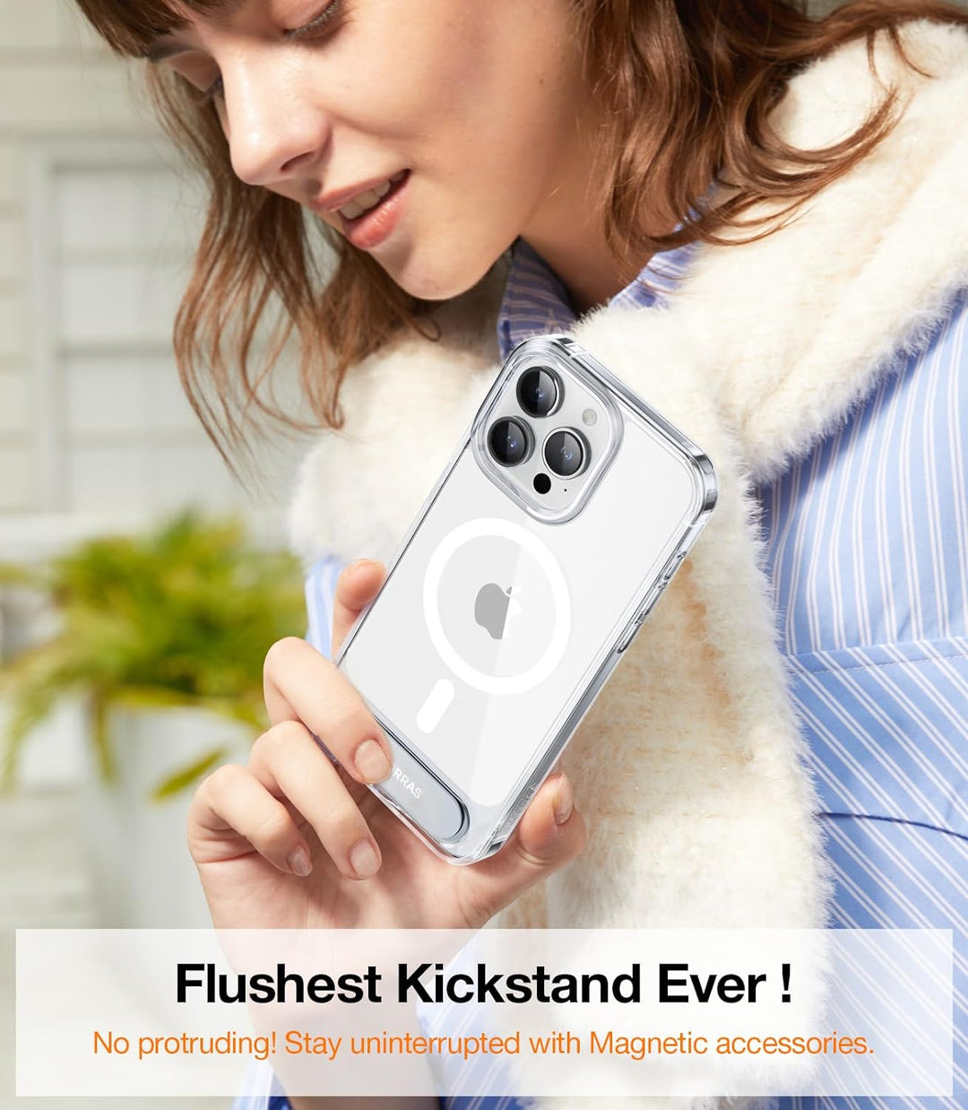 TORRAS [Marktneuheit für iPhone 15 Pro Hülle für MagSafe [Zertifizierte Militärschutz & TOP Magnetkr
