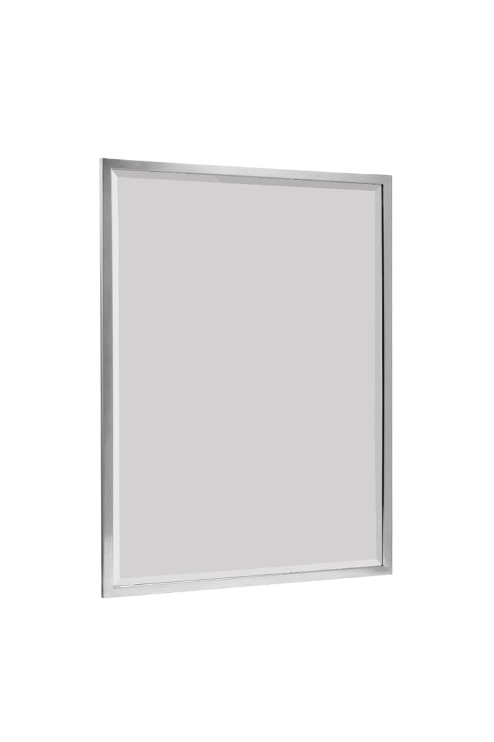 Head West 24 x 30 Classic Chrome 1 in. Wide Metal Frame Wall Mirror Spiegel, 24 x 30