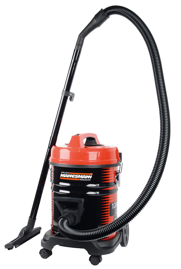 Brüder Mannesmann M12750 Trockensauger, Schwarz/Rot