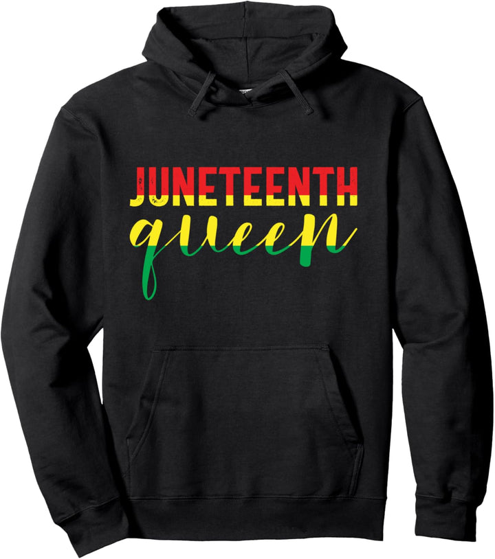 Juneteenth Königin Afroamerikaner Freedom Black Woman Pullover Hoodie