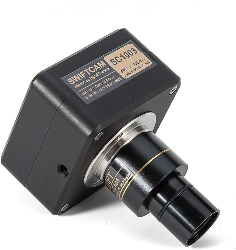 Swiftcam 10 Megapixel Kamera für Mikroskope, mit Reduzierobjektiv, Kalibrierungsset, Eyetube-Adapter