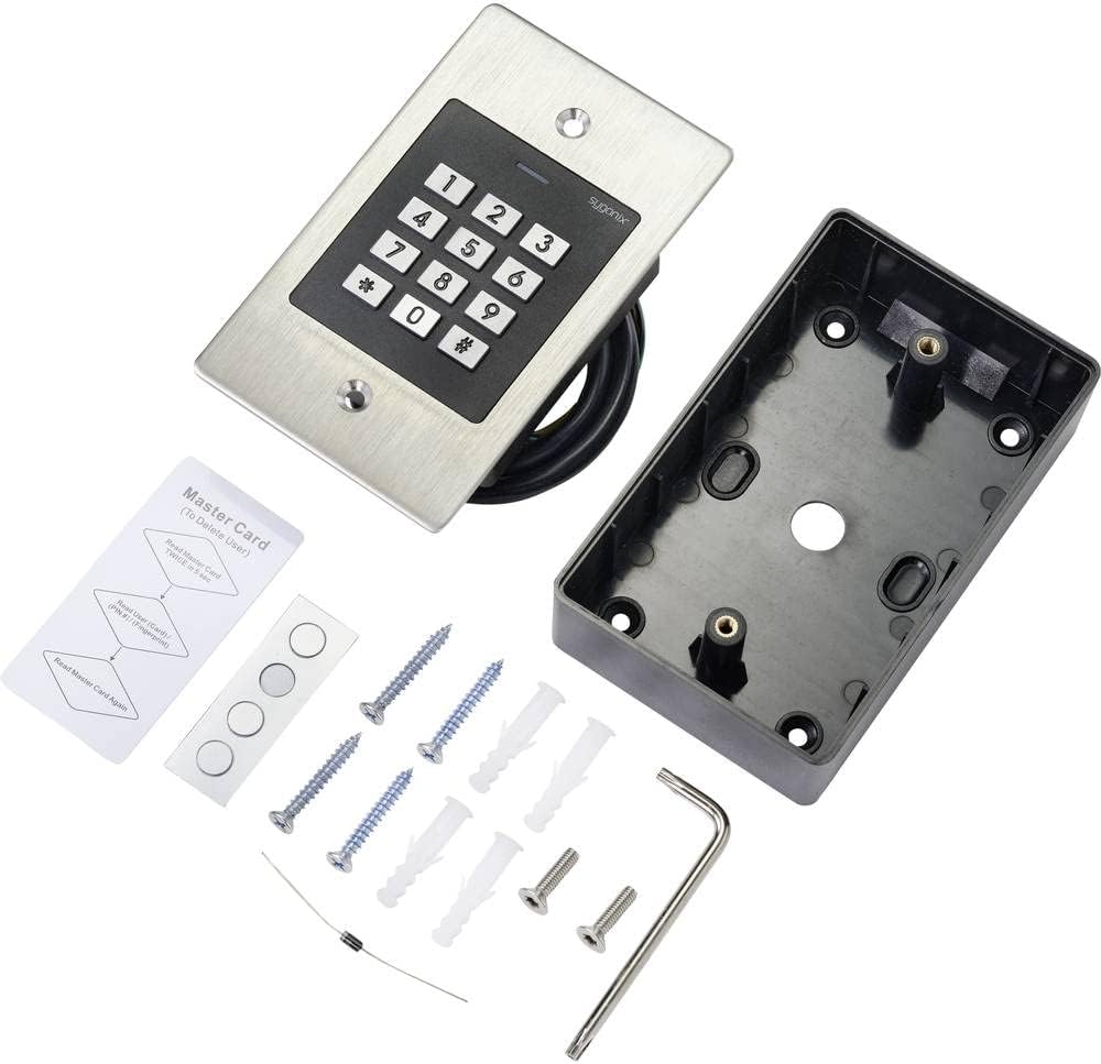 sygonix SY-4760956 Code-Tastatur mit RFID-Unterputzmontage, 12 V/DC, 18 V/DC, IP66