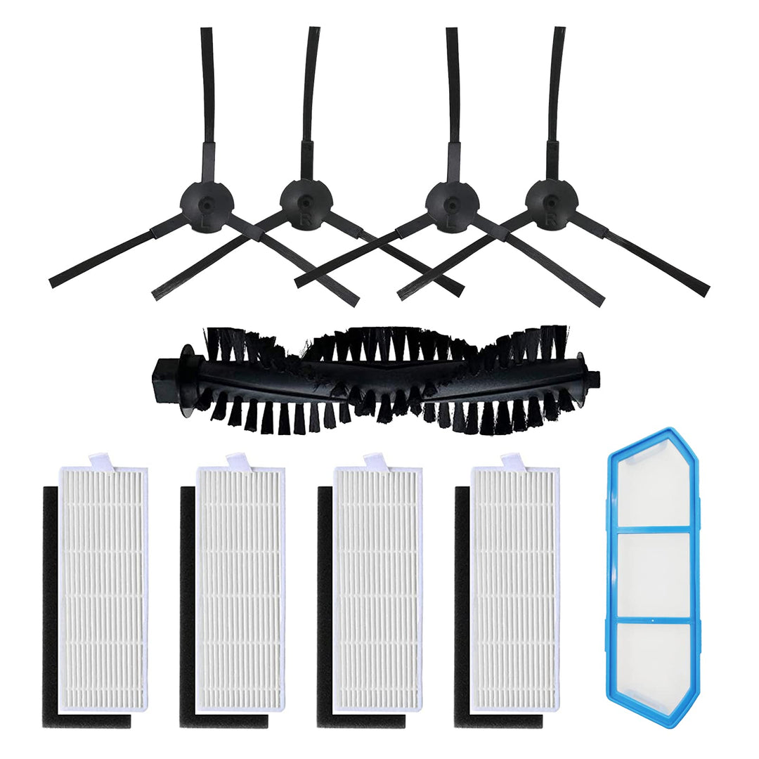 Filter Bürste Ersatzteile Zubehör Set für Ecovacs DEEBOT M82 Staubsauger Roboter (10 Stück)