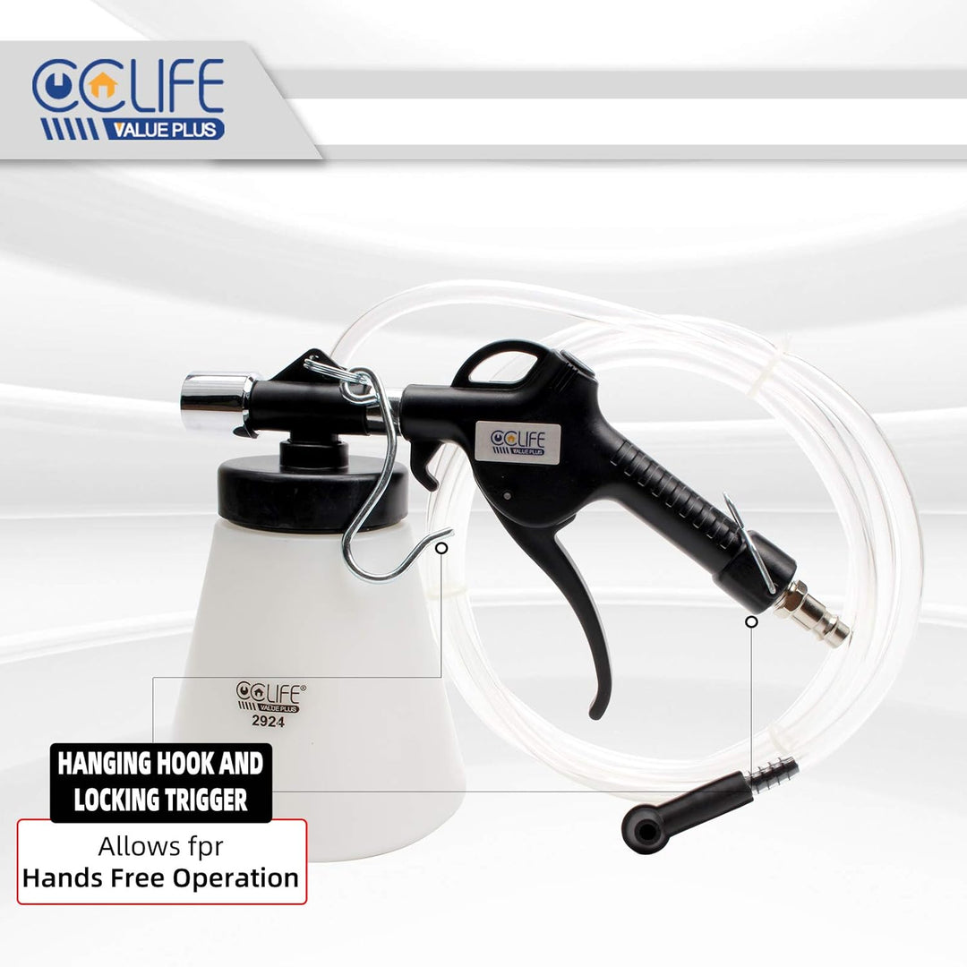 CCLIFE 0,75L Bremsenentlüftungsgerät Auto Druckluft Bremsenentlüfter Bremsflüssigkeitswechselgerät m