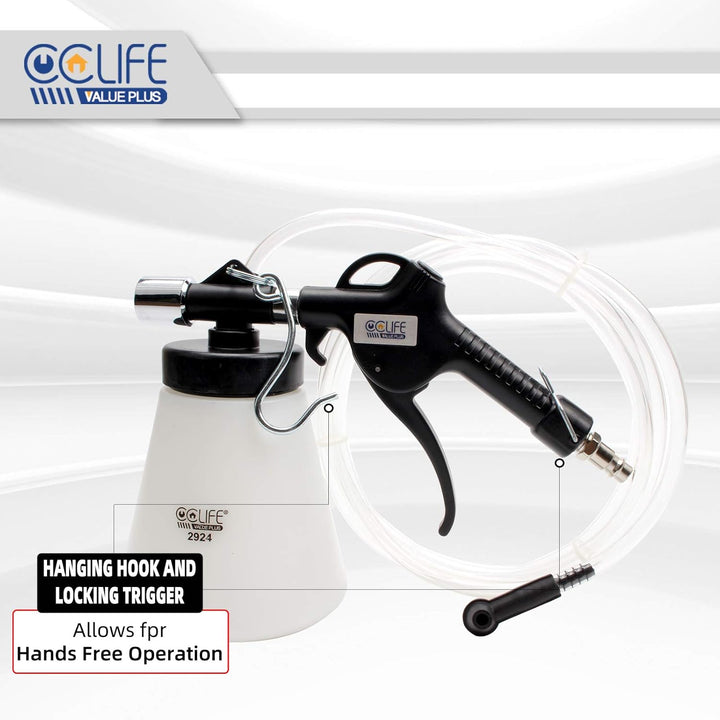 CCLIFE 0,75L Bremsenentlüftungsgerät Auto Druckluft Bremsenentlüfter Bremsflüssigkeitswechselgerät m