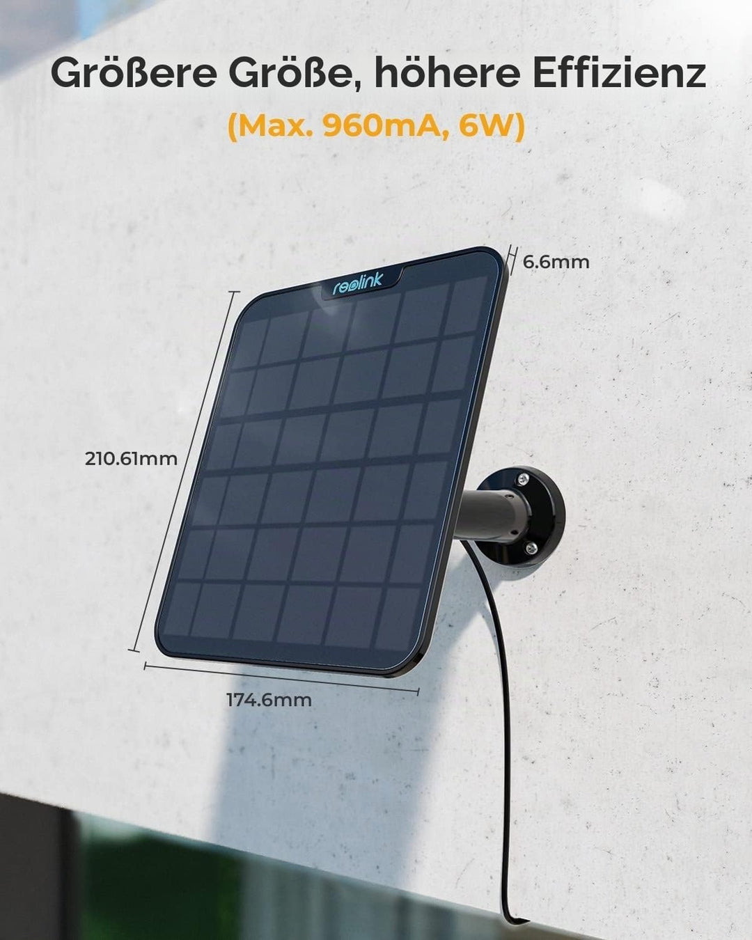 Reolink Solar Panel 2 Schwarz (5,8W)