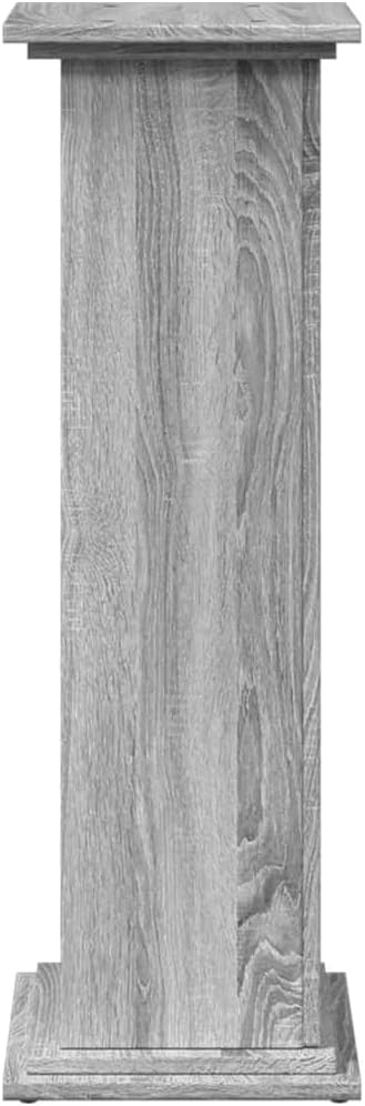 vidaXL Postament mit Stauraum Grau Sonoma 31x30x90 cm Holzwerkstoff