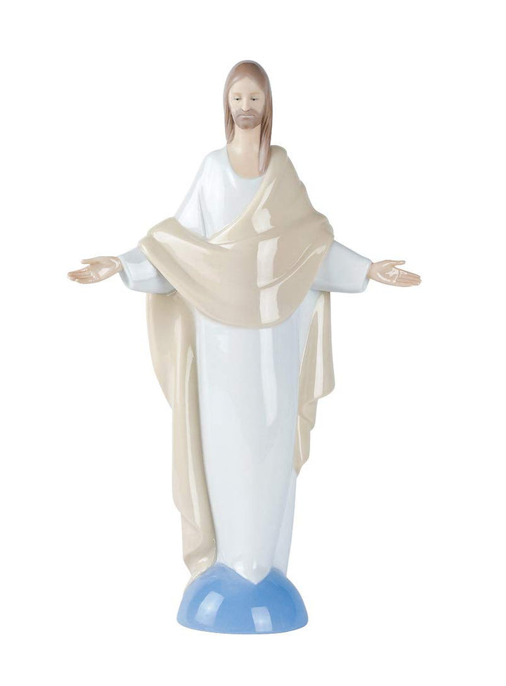 NAO Porzellanfigur Jesus Christus 30x18 cm Weiss, 30x18 cm Weiss