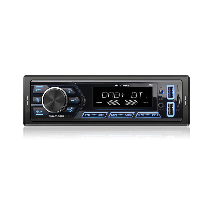 Caliber Autoradio Bluetooth 1DIN, DAB+/FM Tuner, 4x55W, USB/Micro SD, 2.1A Ladefunktion, Aux-in, Fre