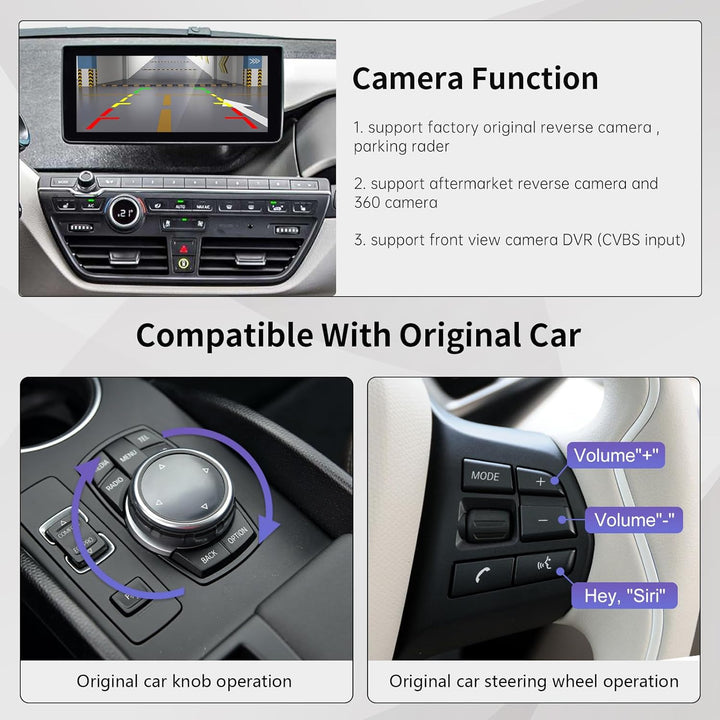 Road Top Wireless Carplay Retrofit Kit Decoder für BMW i3 I01 NBT System 2012-2017 Jahr, Unterstützu