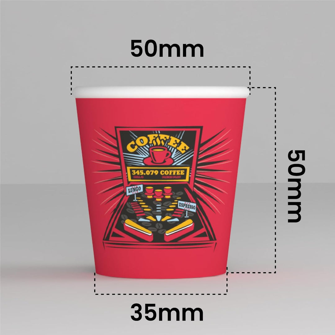 1000 Kaffeebecher aus Papier, 65 ml, FlipperCUP Umweltfreundliche &amp; biologisch abbaubare Einwegbeche