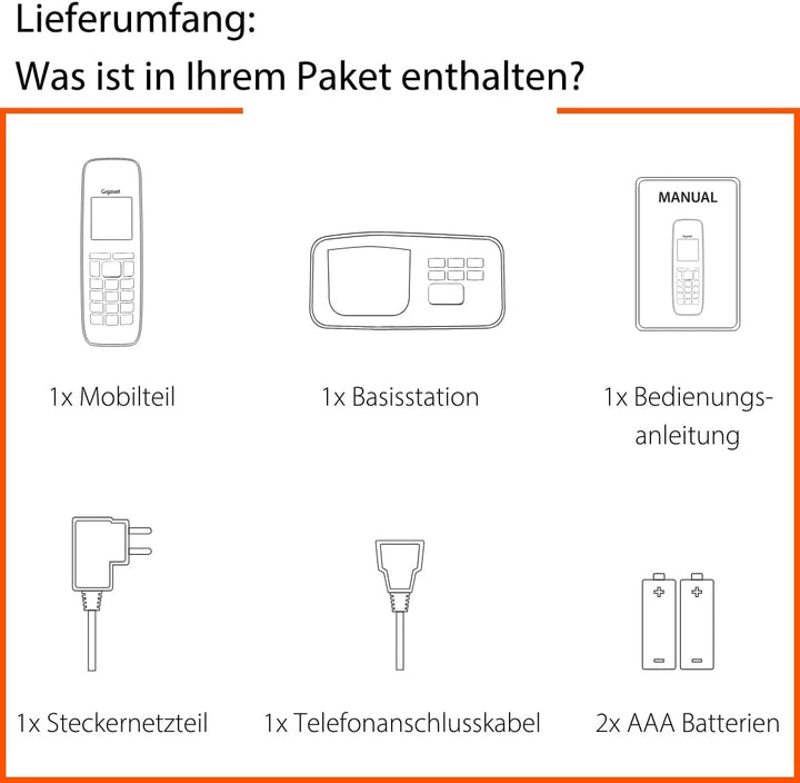 Gigaset E720A - Schnurloses Premium Senioren DECT-Telefon mit Anrufbeantworter - sprechende Wähltast