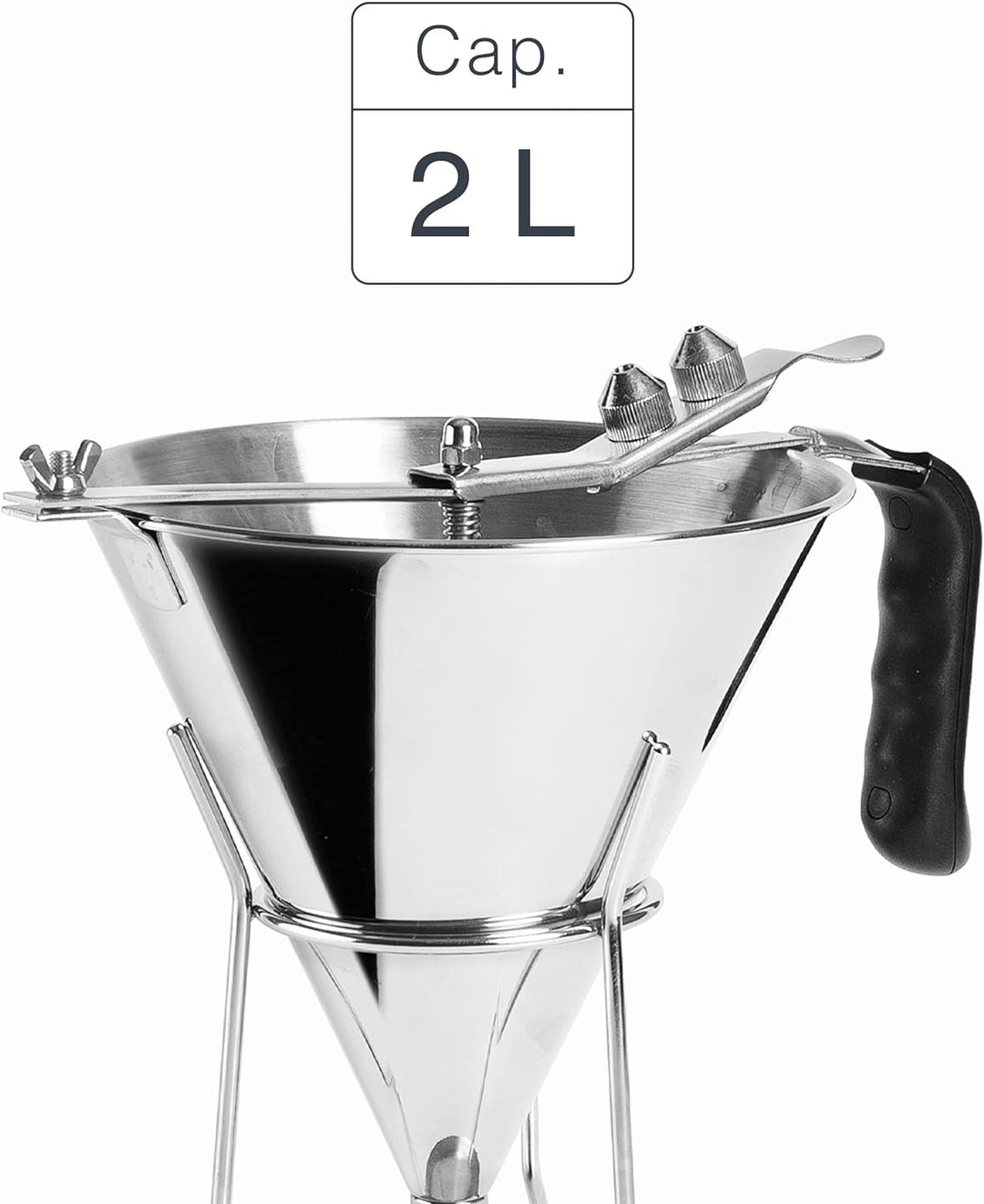 Lacor 67150 67150 Dosierlöffel, Edelstahl, Hebelsystem für einen einstellbaren Durchfluss, 2 l, Edel