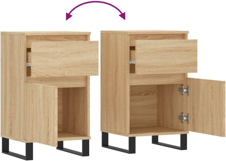 vidaXL Sideboard Sonoma-Eiche 40x35x70 cm Holzwerkstoff