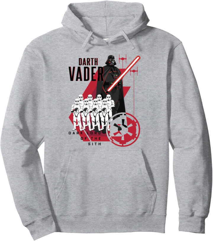 Star Wars Darth Vader The Dark Lord Of The Sith Text Poster Pullover Hoodie