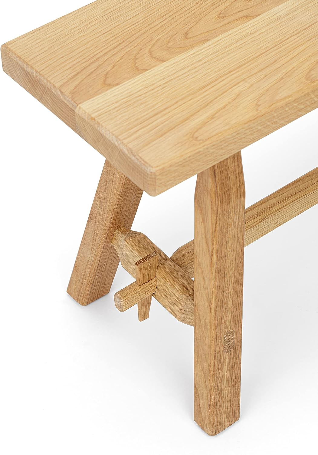 Anton Doll Holzmanufaktur ®, Sitzbank Hans, Naturprodukt 100%, handgefertigte Sitzbank aus massiver