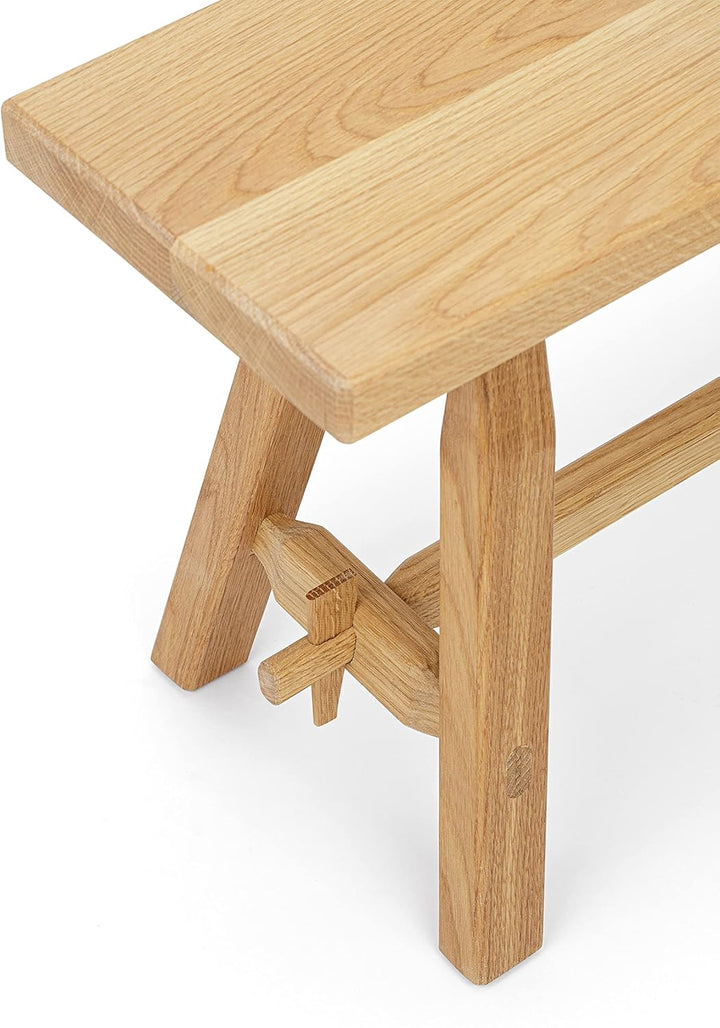 Anton Doll Holzmanufaktur ®, Sitzbank Hans, Naturprodukt 100%, handgefertigte Sitzbank aus massiver