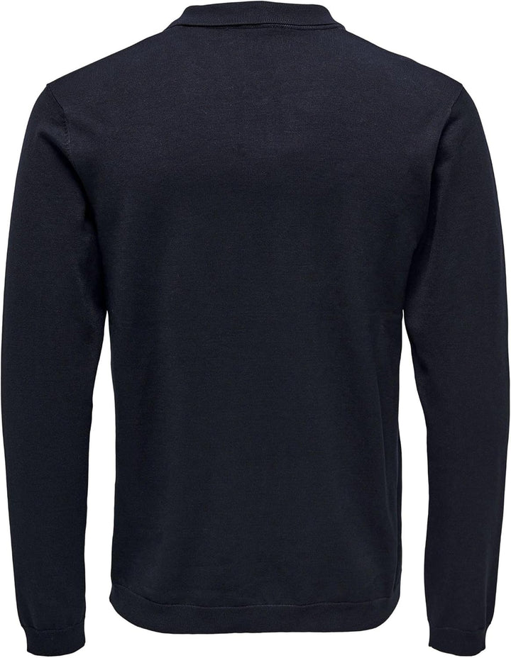 Only & Sons Male Polo ONSWYLER Pullover M Dark Navy, M Dark Navy