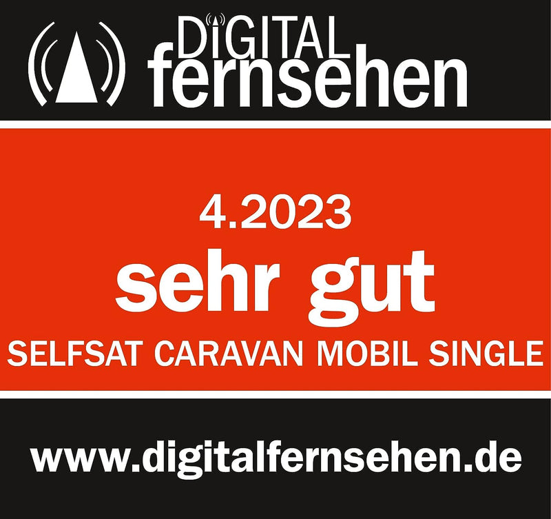 [Test: SEHR GUT*] Selfsat Caravan Mobil Single vollautomatische Satellitenantenne incl. iOS/Android