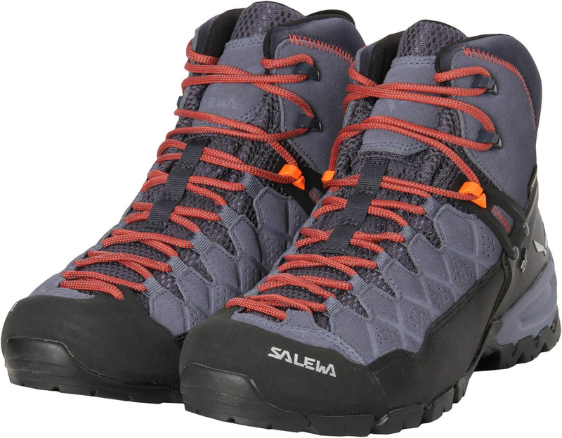 Salewa Herren Ms Alp Trainer Mid GTX Trekking-& Wanderstiefel 39 EU Ombre Blue Fluo Orange, 39 EU Om