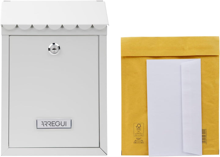 ARREGUI Civic E5721-C Briefkasten aus Verzinktem Stahl, Grösse S (DIN A5 Post), Wandbriefkasten für