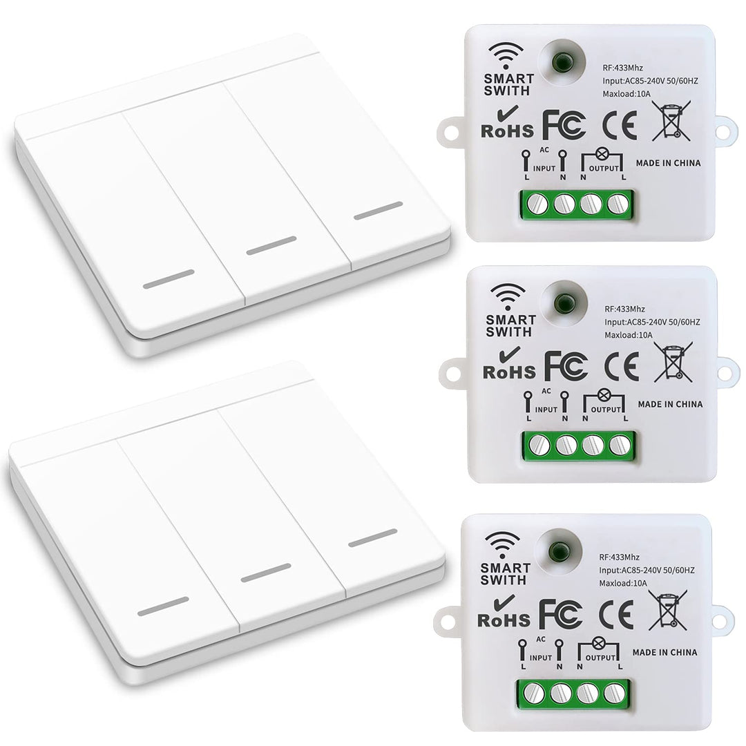 DieseRC Funk-Lichtschalter, Funk-Sender-Sicherheitsschalter und Empfänger-Controller 10A, einfache I
