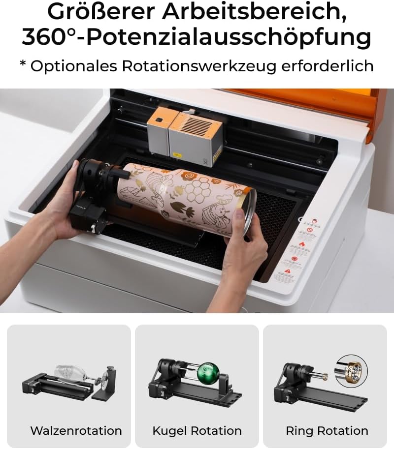 xTool M1 Ultra Riser Base mit Honigwabenplatte, Honigwaben-Arbeitsplatte für schnelle Wärmeableitung