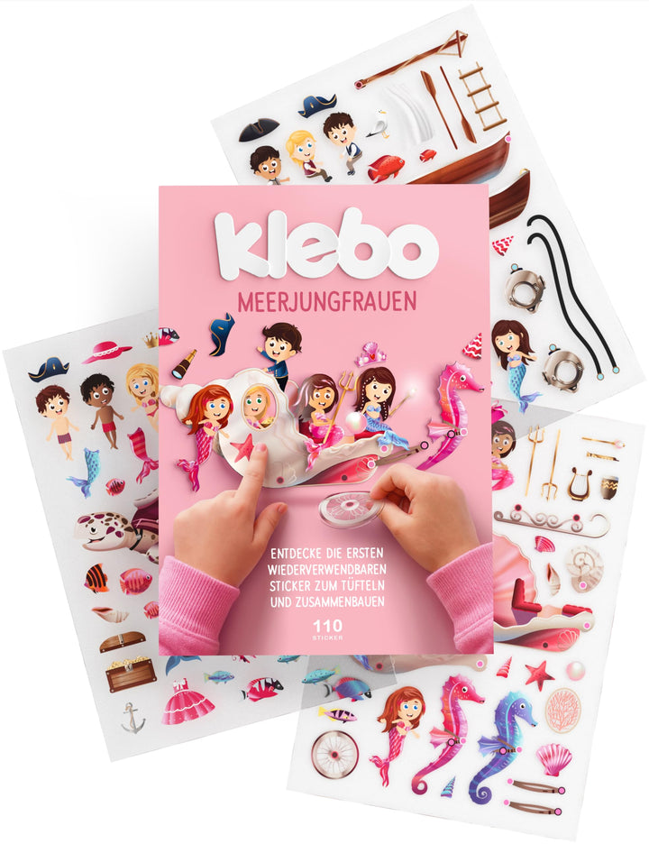 Meerjungfrau - Das erste Stickerbuch für Kinder zum Tüfteln, Bauen & Kombinieren - Wiederverwendbare